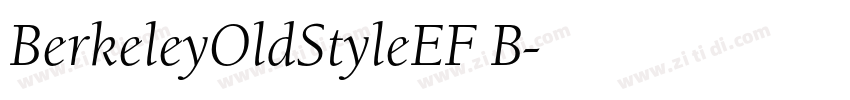 BerkeleyOldStyleEF B字体转换 BerkeleyOldStyleEF B字体转换